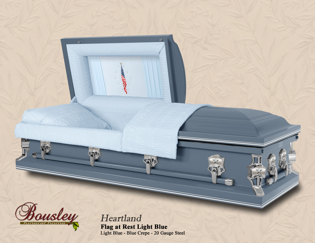 Heartland Light Blue Flag at Rest